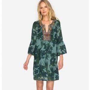 Johnny Was Flare Sleeve Tunic Dress